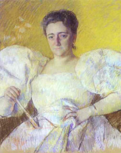 Portrait of Louisine Waldron Elder Havemeyer by Mary Cassatt