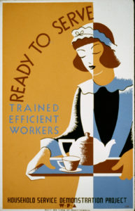 Household Service Demonstration Project Poster, 1939