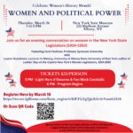 Women and Political Power event flyer